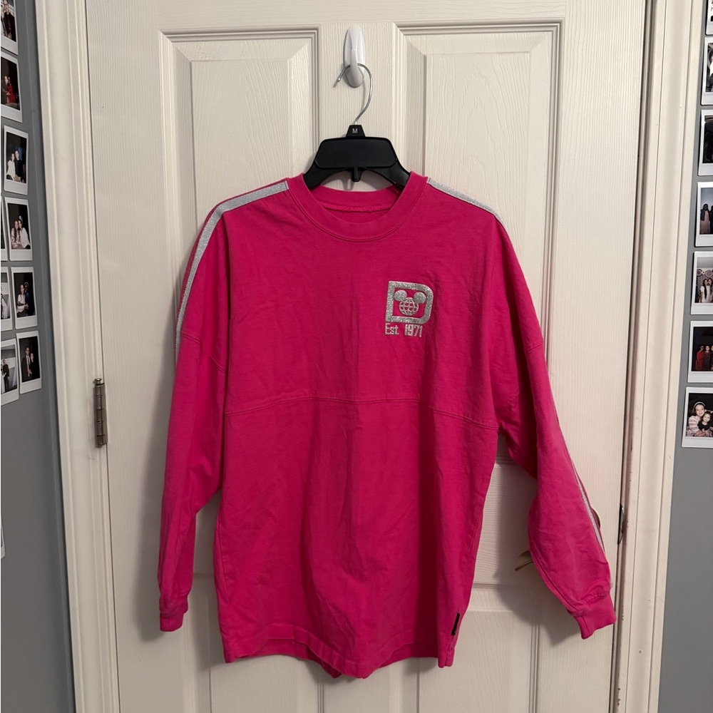 Spirit Jersey Hot Pink & Silver Glitter